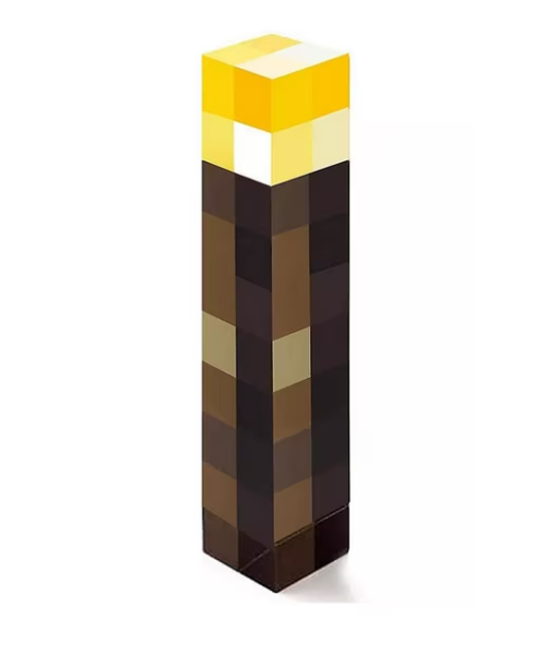 Lámpara Antorcha Minecraft LED Multicolor