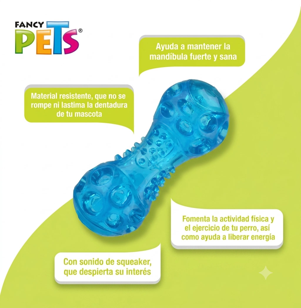 Juguete Pelota Sonora Interactiva para Perros - Forma Ergonómica de Pesa