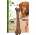 Fancy Pets. Juguete Grande de Bambú para Perro Forma de Hueso Sabor Tocino