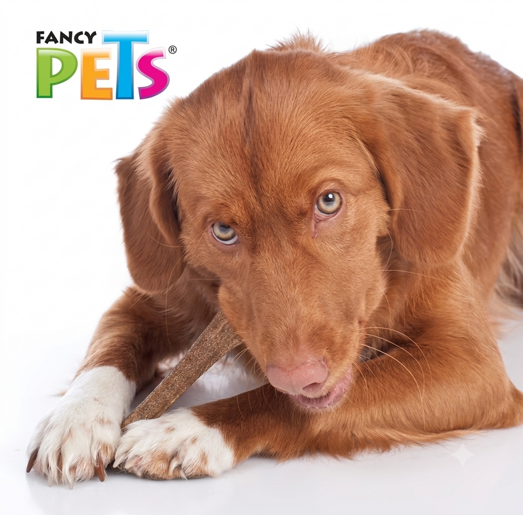 Fancy Pets. Juguete Grande de Bambú para Perro Forma de Hueso Sabor Tocino
